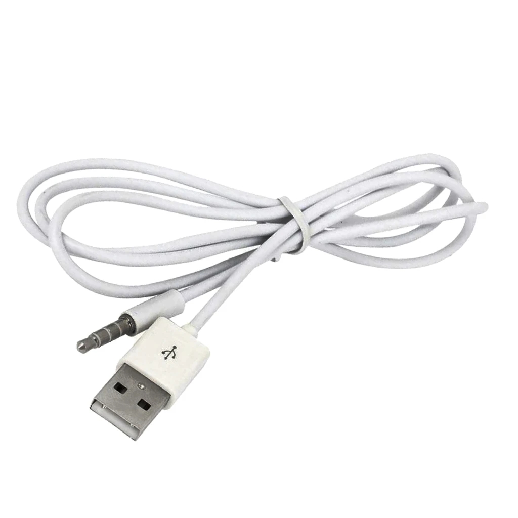 3.5mm 1/8inch Auxiliary Audio Plug Jack to USB 2.0 Male Charger Cable Adapter AUX Cable