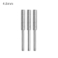 3pcs 4.8mm silver