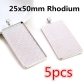 25x50mm Rhodium 5pcs